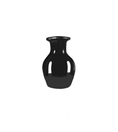 April 29, 2013 - A digital painting of a black vase today, so, not so much in the drawing department.