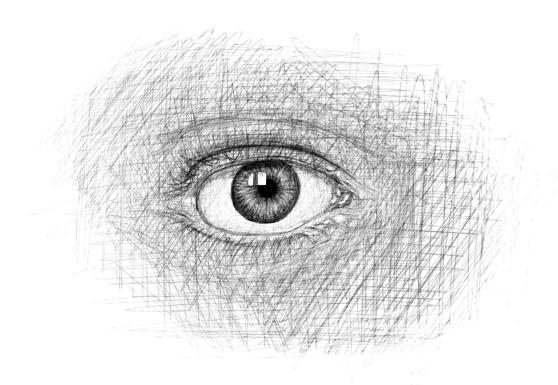 April 12, 2013 - A drawing of an eye. How eerie.