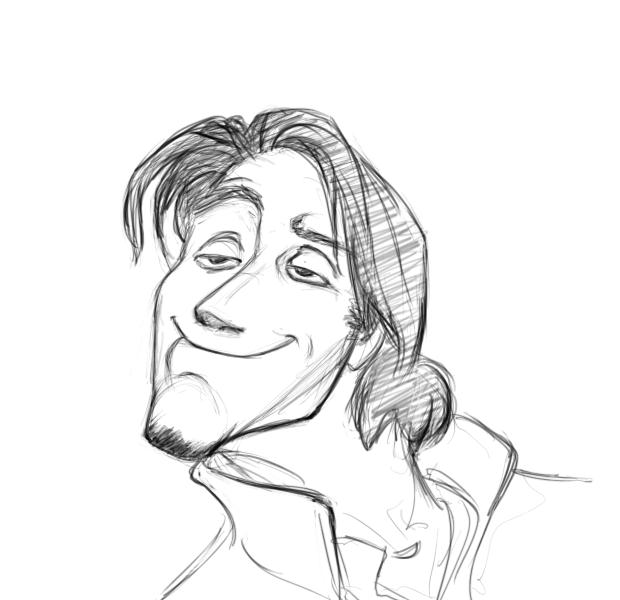 May 23, 2013 - This is a recreation of a Flynn Rider expression as sketched by Glen Keane for the movie Tangled.